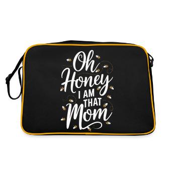 abeille abeille apicultrice abeille abeille - Sac Retro - noir/or - Dos