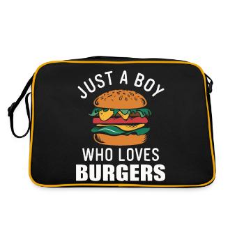 Burger Restauration rapide Hamburger Cheesburger Burgers - Sac Retro - noir/or - Dos