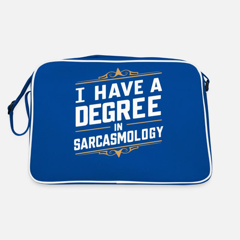 Funny, sarcasm, sarcastic humor, irony Retro Bag