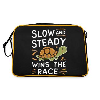 Turtle Sea Turtle Turtle Animal - Retro Bag - black/gold - Back