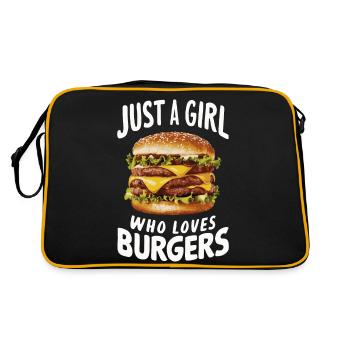 Burger Restauration rapide Hamburger Cheesburger Burgers - Sac Retro - noir/or - Dos
