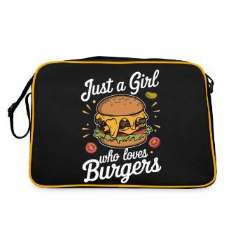 Burger Restauration rapide Hamburger Cheesburger Burgers - Sac Retro - noir/or - Dos