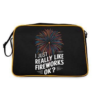 Pyrotechnics Fireworks Pyrotechnics - Retro Bag - black/gold - Back