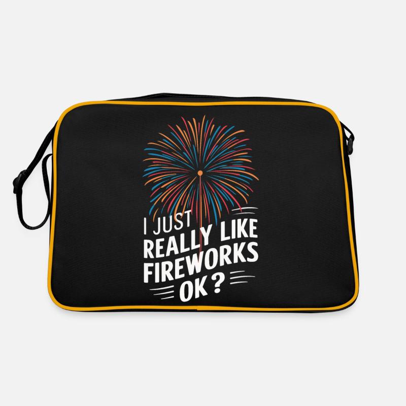 Pyrotechnics Fireworks Pyrotechnics Retro Bag