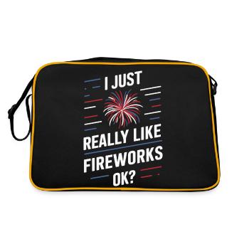 Pyrotechnics Fireworks Pyrotechnics - Retro Bag - black/gold - Back