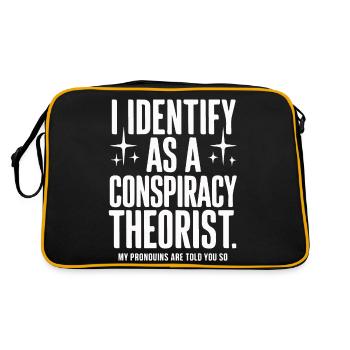 Théoricien du complot Théorie du complot - Sac Retro - noir/or - Dos