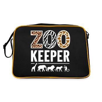 Animaux du zoo Gardien de zoo - Sac Retro - noir/or - Dos