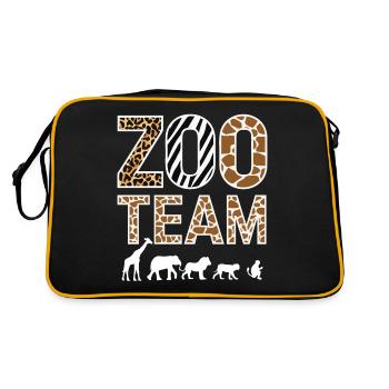 Animaux du zoo Gardien de zoo - Sac Retro - noir/or - Dos