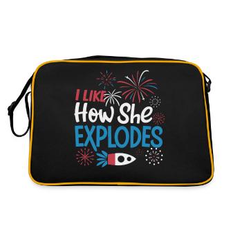 Pyrotechnics Fireworks Pyrotechnics - Retro Bag - black/gold - Back