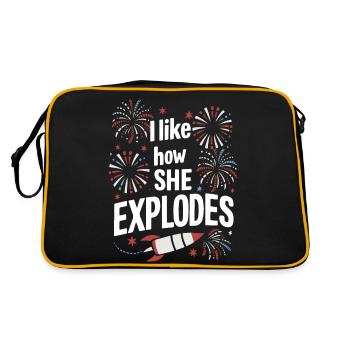 Pyrotechnics Fireworks Pyrotechnics - Retro Bag - black/gold - Back