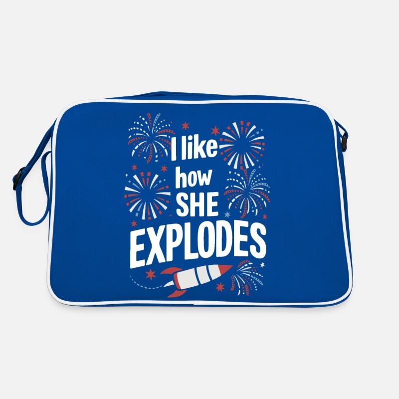Pyrotechniker Feuerwerk Pyrotechnik Retro Tasche