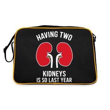 Kidney Donor Kidney Organ Donor - Retro Bag - black/gold - Back