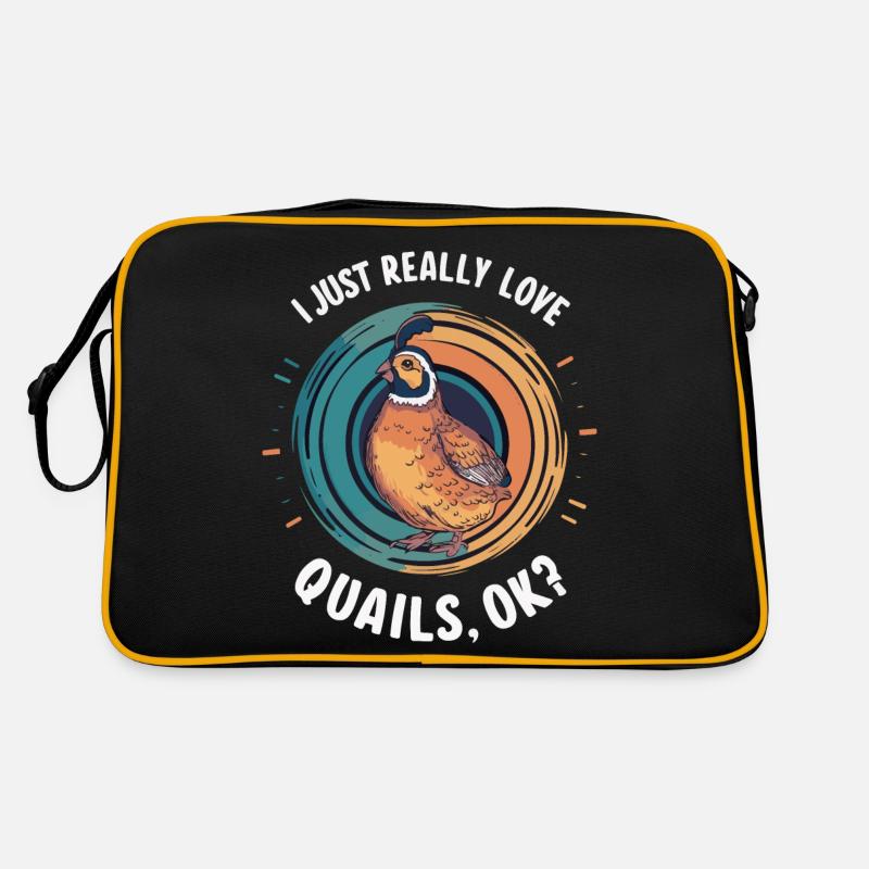 Caille Oiseau Cailles Sac Retro