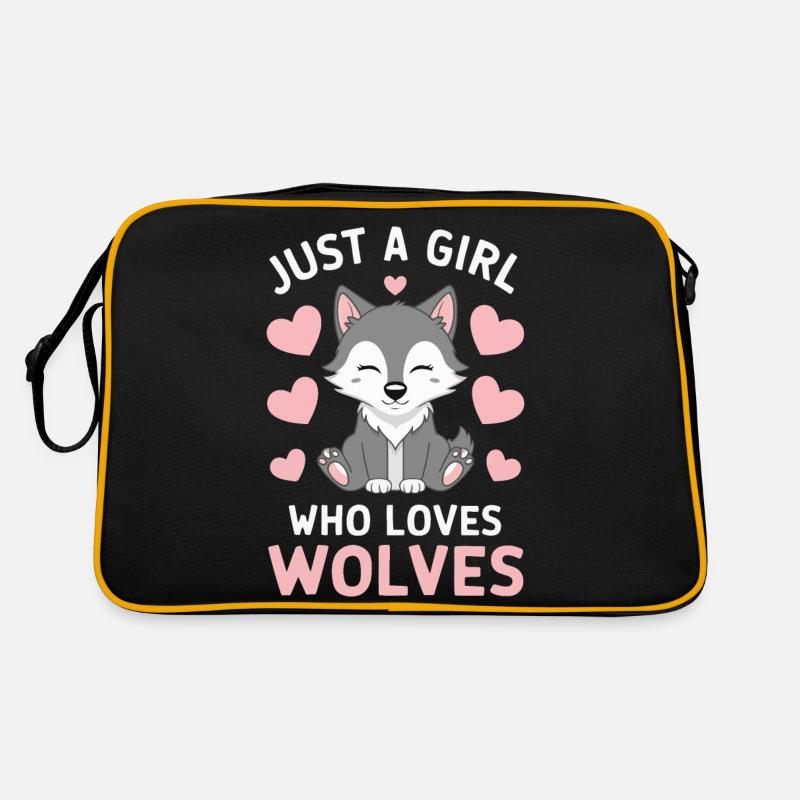 Wolf Wolves Animal Howl Retro Bag