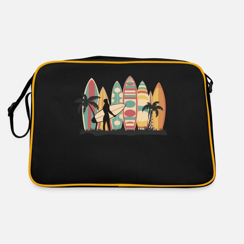 Surf Surfer Planche de surf Surfer Plage Sac Retro
