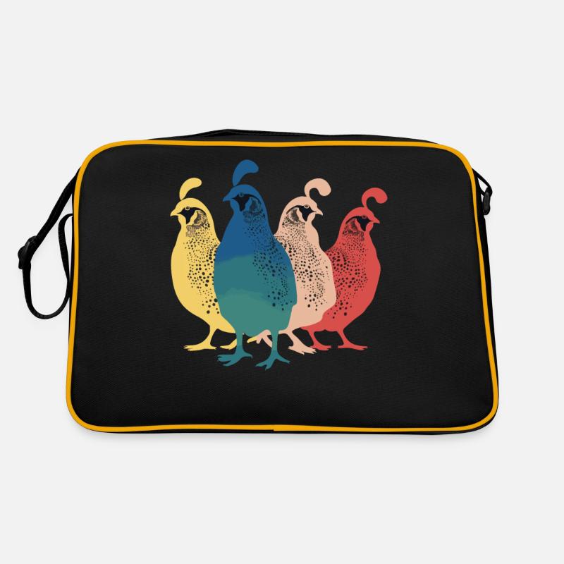 Quail Bird Quails Retro Bag
