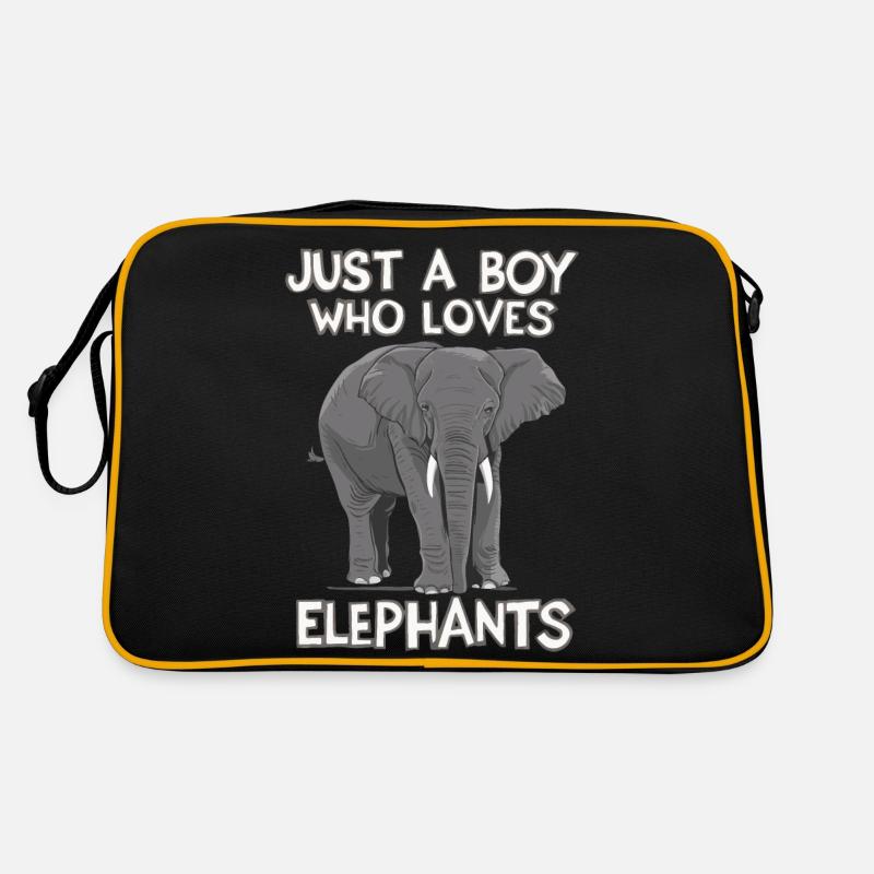 Éléphant Animal Éléphants Zoo Sac Retro