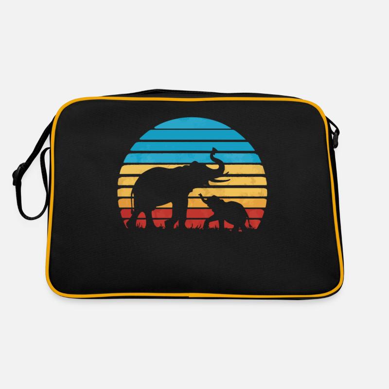 Éléphant Animal Éléphants Zoo Sac Retro