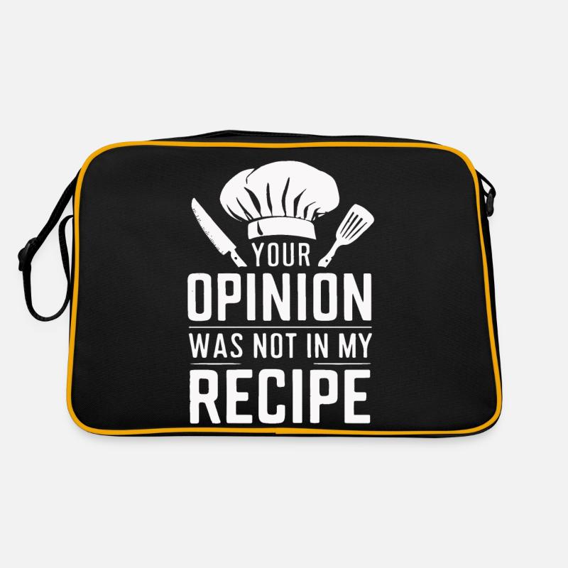 Koch Kochen Küchencheff Bäker Retro Tasche