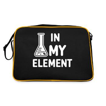 Chimiste Chimie Science Molécule d’atome - Sac Retro - noir/or - Dos