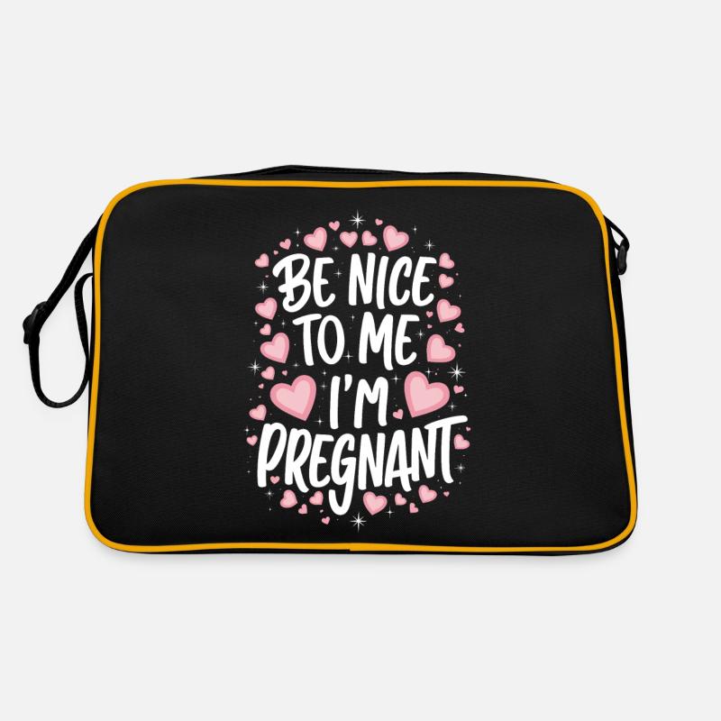Schwangerschaft Schwanger Geburt Retro Tasche