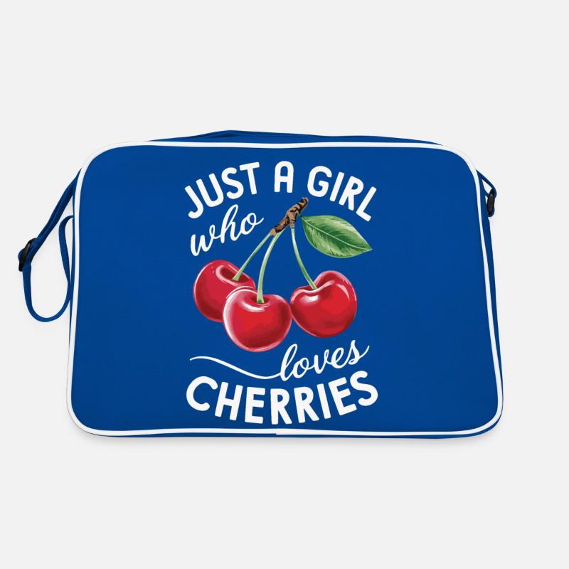 Kirsche Kirschen Früchte Essen Retro Tasche