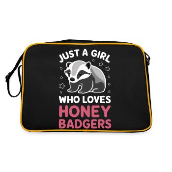 Badger Honey Badger Animal - Retro Bag - black/gold - Back