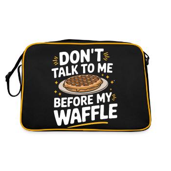 Waffles Breakfast Sweets - Retro Bag - black/gold - Back