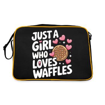 Waffles Breakfast Sweets - Retro Bag - black/gold - Back