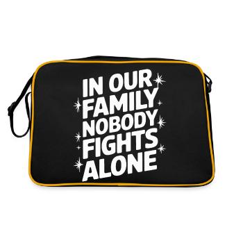 Sensibilisation au cancer Cancer Cancer du sein - Sac Retro - noir/or - Dos