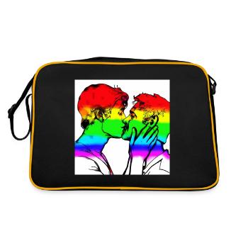 Embrasser les hommes - Sac Retro - noir/or - Dos