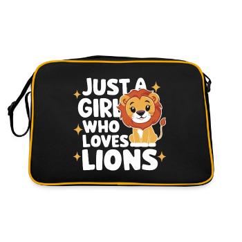 Lion Lion Animal Africa - Retro Bag - black/gold - Back