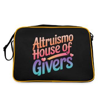 Altruismo Selfless Giving Giving School Spirit - Retro Bag - black/gold - Back