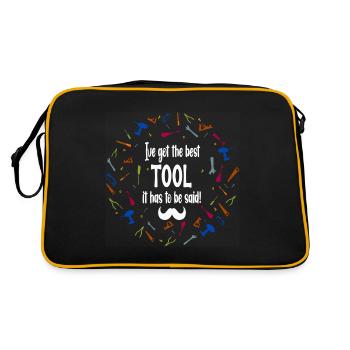 Builders Toolbox "I've Got the Best Tool" (B1) - Retro Bag - black/gold - Back