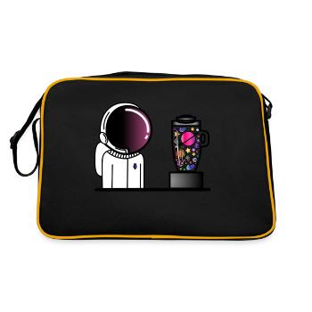 The urge to mix the universe - Retro Bag - black/gold - Back