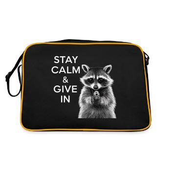Mème raton laveur - Sac Retro - noir/or - Dos