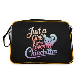 Chinchilla Souris Chinchillas - Sac Retro - noir/or - Dos
