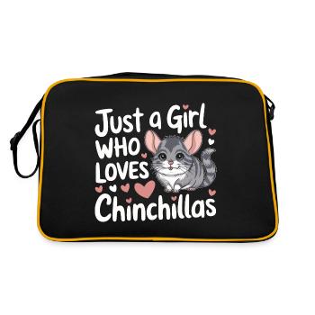 Chinchilla Souris Chinchillas - Sac Retro - noir/or - Dos