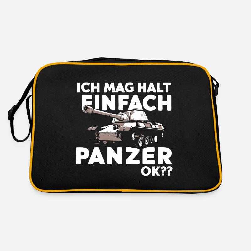 Panzer Kampfpanzer Panzerkampfwagen Panzerfahrer Retro Tasche