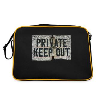 PRIVATE - Retro Bag - black/gold - Back
