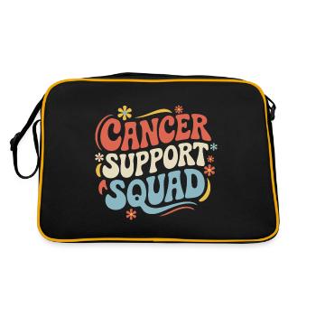 Sensibilisation au cancer Cancer Cancer du sein - Sac Retro - noir/or - Dos