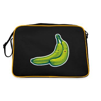 BANANA LOVE - Sac Retro - noir/or - Dos
