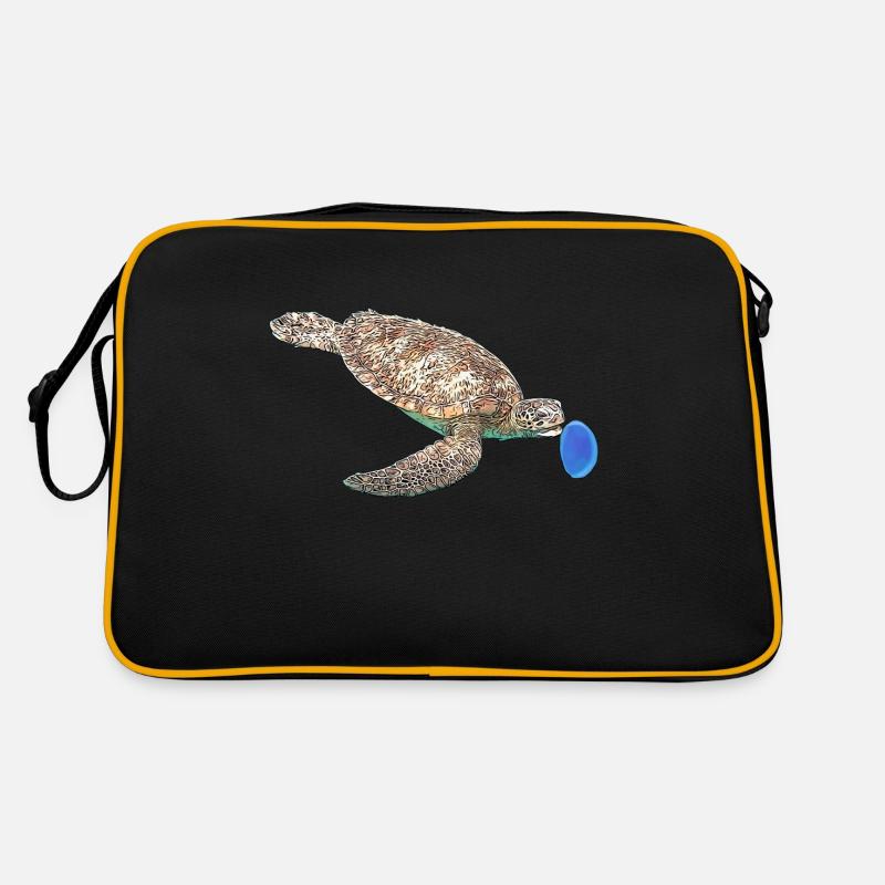 Tortue verte Sac Retro