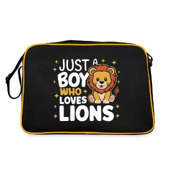 Lion Lion Animal Africa - Retro Bag - black/gold - Back