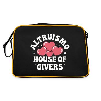 Altruismo Selfless Giving Giving School Spirit - Retro Bag - black/gold - Back