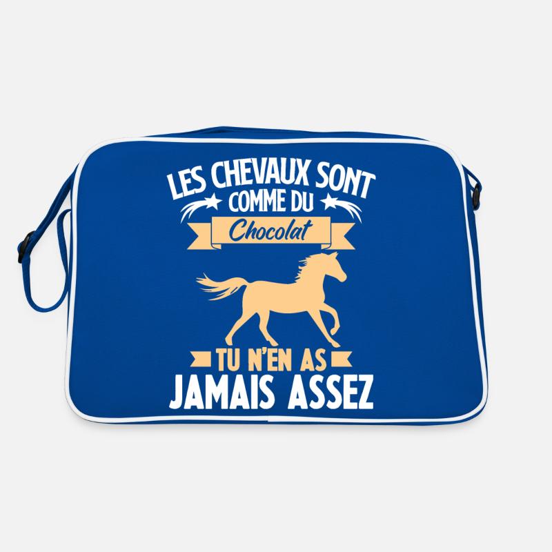 Les chevaux sont comme du chocolat Sac Retro
