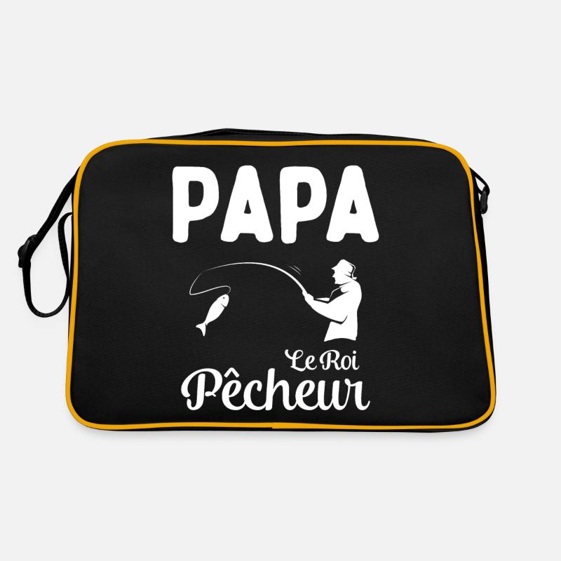 Cadeau Papa Pêcheur Roi de Pêche Sac Retro