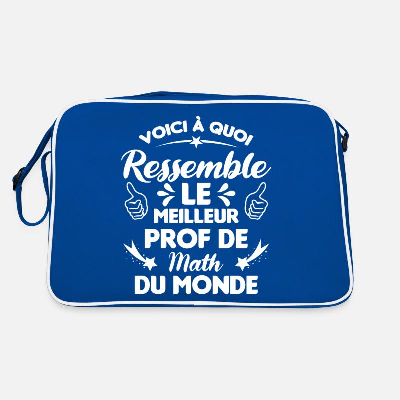 Voici Le meilleur Prof de Math du monde Sac Retro