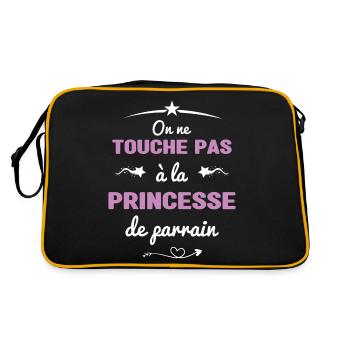On ne touche pas à la princesse de parrain - Sac Retro - noir/or - Dos