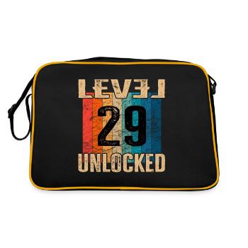 Birthday Happy Birthday Level Unlocked 29 years - Retro Bag - black/gold - Back